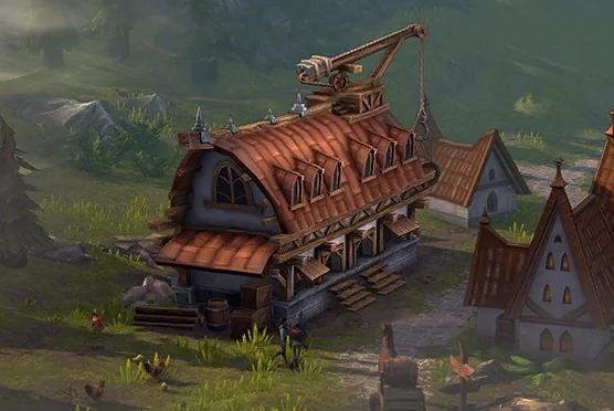 Resource Depot in the Temple town